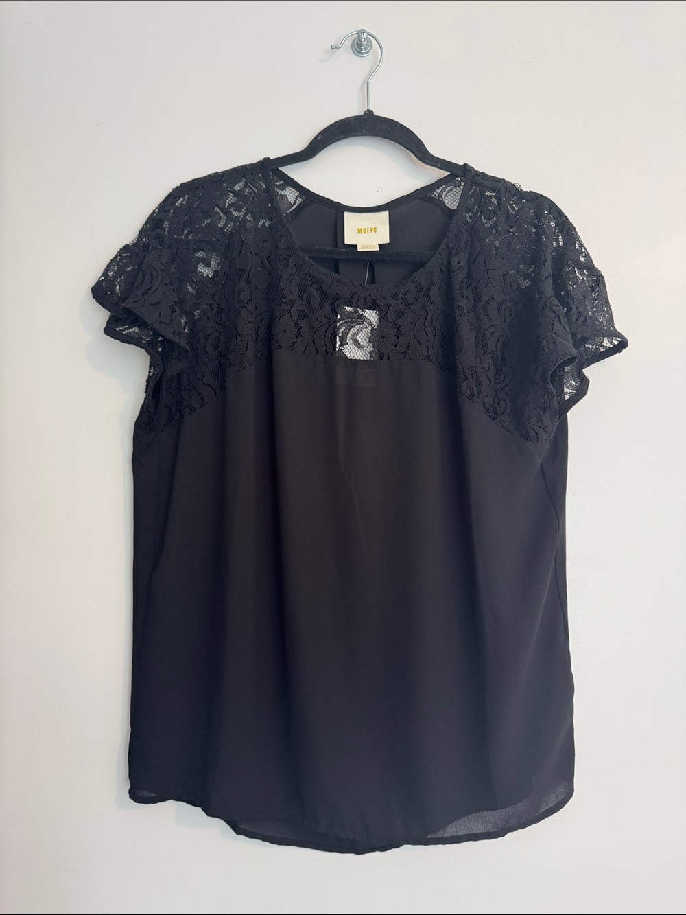 NWT Maeve Black Lace Women’s Top